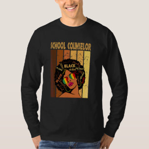 Schulberater Afro American Black Histor T-Shirt