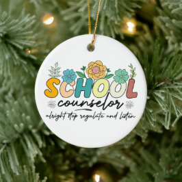 Schulberater Alright Stopp Regulieren und Hören Keramik Ornament