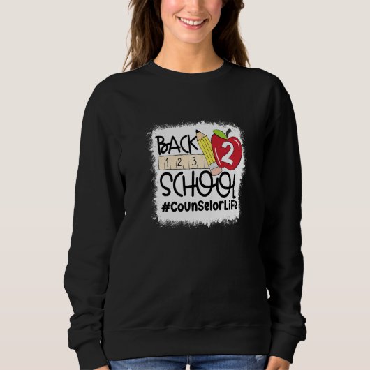 Schulberater an der Schule zurück Sweatshirt (Vorderseite)