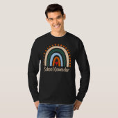 Schulberater Boho Regenbogen Abschluss Danke T-Shirt (Vorne ganz)