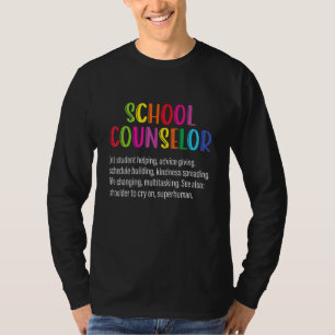 Schulberater Definition Lustige Wertschätzung Cou T-Shirt