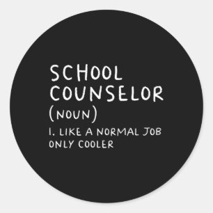 Schulberater Definition Spaß Ck an der Schule zuer Runder Aufkleber