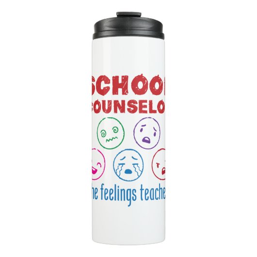 Schulberater (der Lehrer für Gefühle) Thermosbecher (Vorderseite)