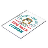 Schulberater, du sprichst, ich höre zu notizblock (Linke Seite)