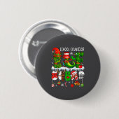 Schulberater-Elfen-Team Weihnachten Bunte Elfenmüt Button (Vorne & Hinten)