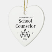 Schulberater Erste Weihnachtszeit Keramik Ornament (Links)