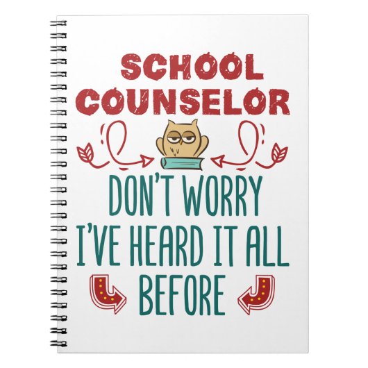 Schulberater Funny hörte das alles vorher Notizblock (Vorderseite)