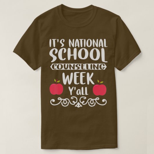 Schulberater Funny National School Counseling T-Shirt (Design vorne)