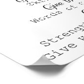 Schulberater Gebet Kunst Poster (Ecke)