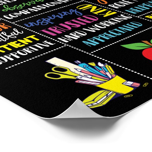 Schulberater Gekümmert engagierter Freund gewidmet Poster (Ecke)