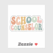 Schulberater, Geschenk für Schulberater Aufkleber (Blatt)