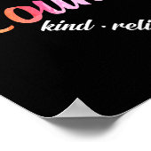 Schulberater Herz Word Cloud Watercolor Poster (Ecke)