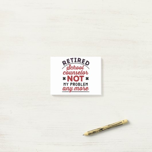 Schulberater nicht mehr mein Problem Post-it Klebezettel (Auf Schreibtisch)