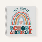 Schulberater Personalisiertes Geschenk Rainbow Spi Notizblock (Vorderseite)