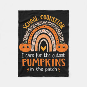 Schulberater Rainbow Leopard Print Halloween C Fleecedecke