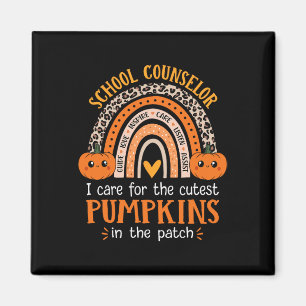 Schulberater Rainbow Leopard Print Halloween C Magnet