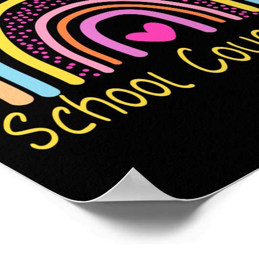 Schulberater Rainbow Poster (Ecke)