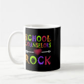 Schulberater Rock Heart Book School Counselor Kaffeetasse (Links)