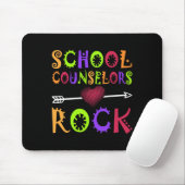 Schulberater Rock Heart Book School Counselor Mousepad (Mit Mouse)
