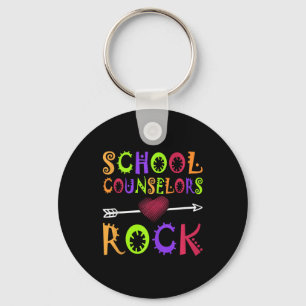 Schulberater Rock Heart Book School Counselor Schlüsselanhänger