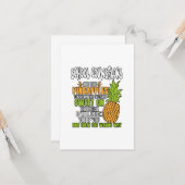 Schulberater sind wie Ananas. Karte (Vorderseite/Rückseite Beispiel)