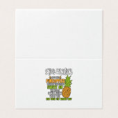 Schulberater sind wie Ananas. Visitenkarten (Außenseite Aufgefaltet)