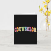 Schulberater Squad Lehrer floral zurück zum Scho Karte (Gelbe Blume)