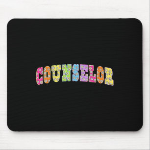 Schulberater Squad Lehrer floral zurück zum Scho Mousepad