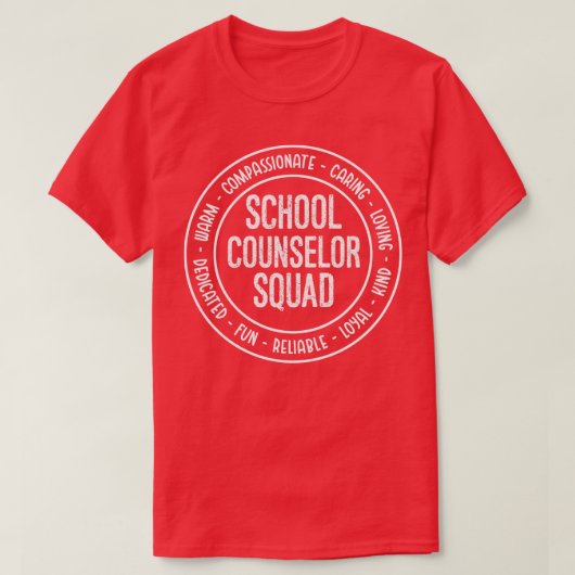 Schulberater Squad motivierend zurück zur Schule T-Shirt (Design vorne)