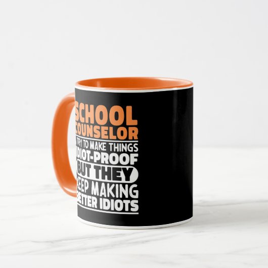 Schulberater versuche ich, die Dinge zu einem lust Tasse (Vorderseite Links)