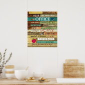 Schulberater, wenn Sie dieses Büro betreten Poster (Küche)