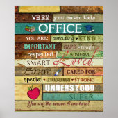 Schulberater, wenn Sie dieses Büro betreten Poster (Vorne)