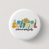 Schulberater Wildblume Lehrer Niedliche Mama Funny Button (Vorderseite)