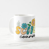 Schulberater Wildblume Lehrer Niedliche Mama Funny Kaffeetasse (Vorderseite Links)