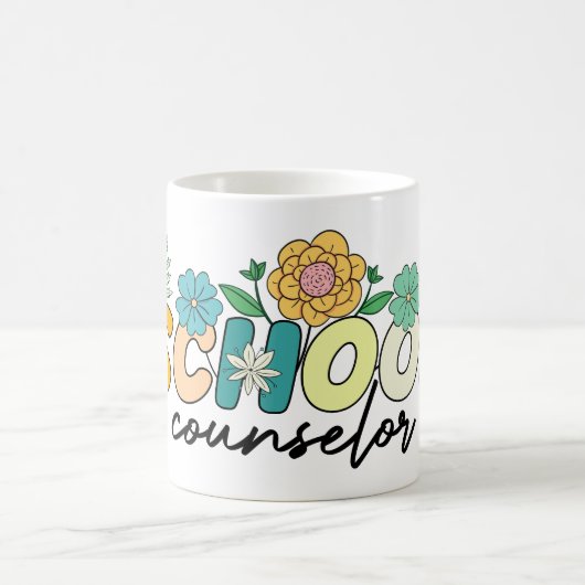 Schulberater Wildblume Lehrer Niedliche Mama Funny Kaffeetasse (Mittel)
