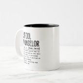 Schulberater Zweifarbige Tasse (Vorderseite Links)