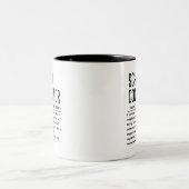 Schulberater Zweifarbige Tasse (Mittel)