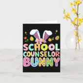 Schulberaterin Bunny Ostern Bunter Leopard Karte (Gelbe Blume)