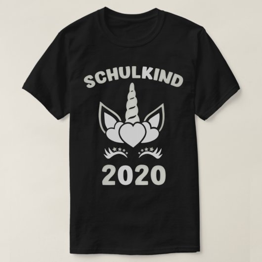 Schulbesuch Beginn der Schulkinderklasse 1 T-Shirt (Design vorne)