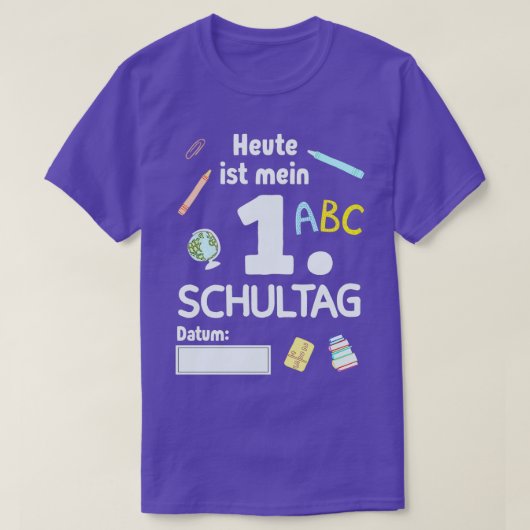 Schulbesuch für Schulkinder 66 T-Shirt (Design vorne)