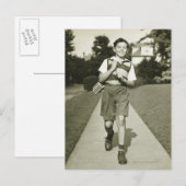 Schulbesuch Postkarte (Vorne/Hinten)