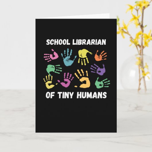 Schulbibliothek Funny Gift Karte (Gelbe Blume)