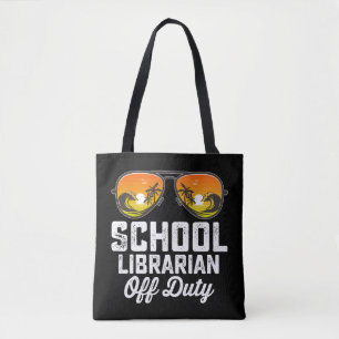 Schulbibliothekar außer Dienst am letzten Schultag Tasche