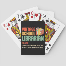 Schulbibliothekar Aussprache Lustig Spielkarten