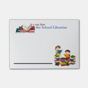 Schulbibliothekar-Post-Itanmerkungen Post-it Klebezettel