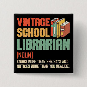 Schulbibliothekar Pronunciation Lustig Button