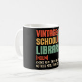 Schulbibliothekar Pronunciation Lustig Kaffeetasse (Vorderseite Links)