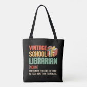 Schulbibliothekar Pronunciation Lustig Tasche (Rückseite)