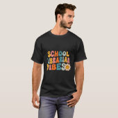 Schulbibliotheken erster Schultag Retro L T-Shirt (Vorne ganz)