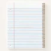 Schulblockpapier Notizblock (Rückseite)